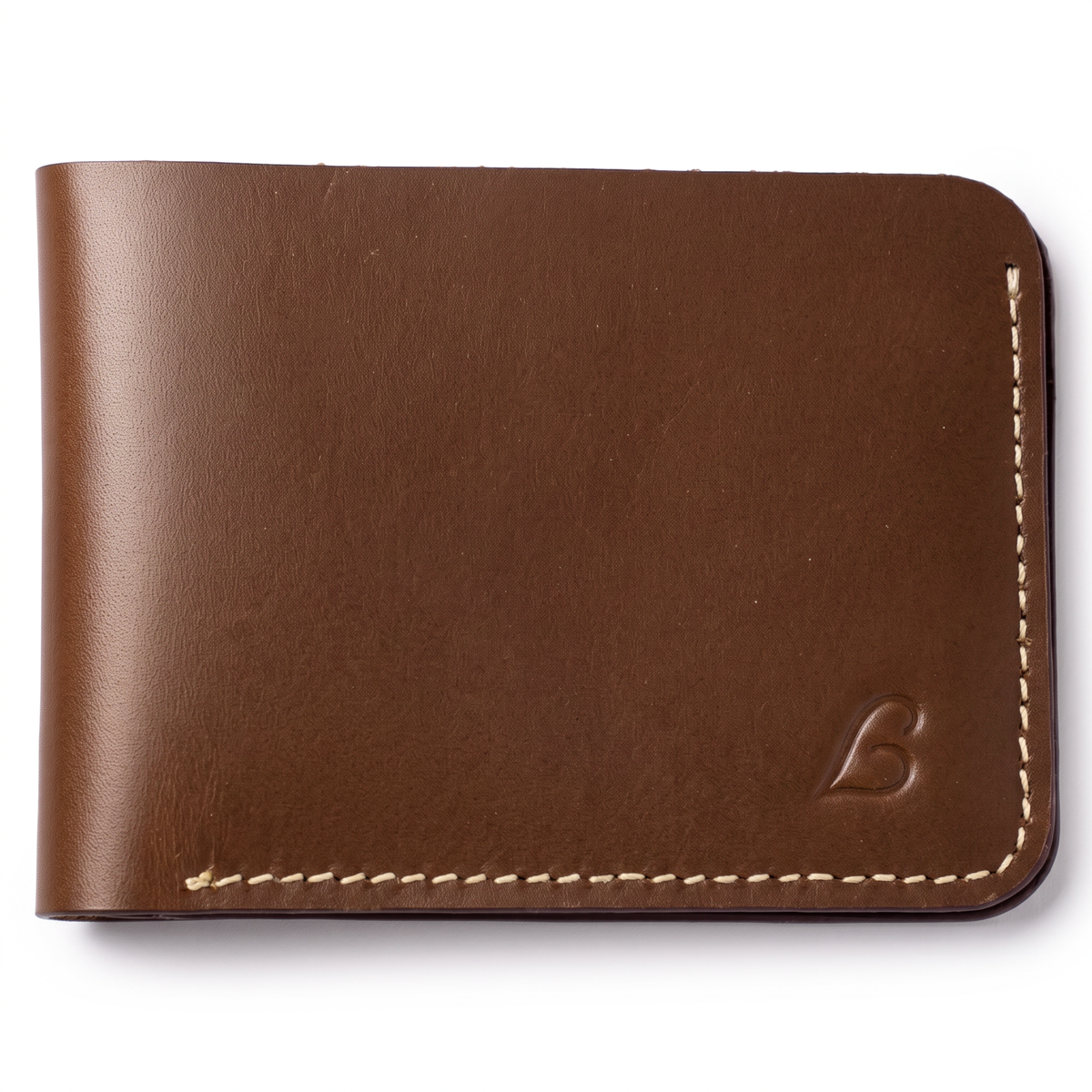 Genuine Handmade Full Grain Leather Bifold Wallet for Men, Slim, Natural, Compact, Classy, Convenient