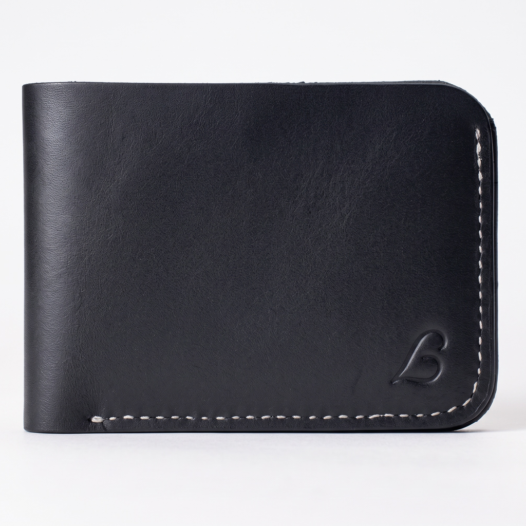 Handmade Full Grain Leather Bifold Wallet: Slim, Compact Design
