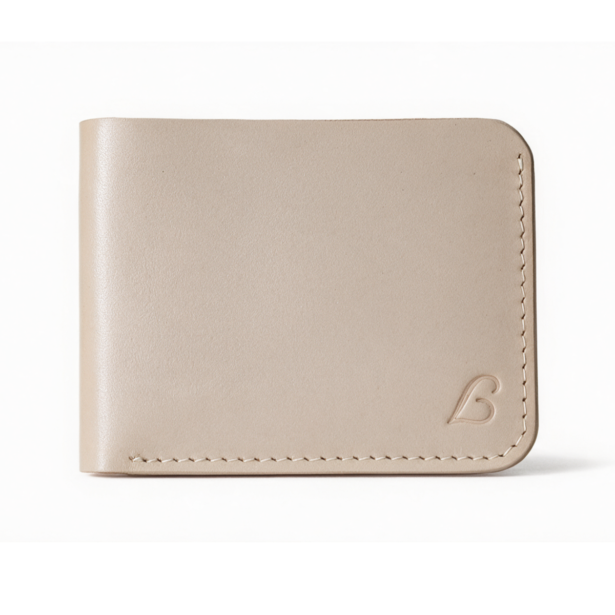 Genuine Handmade Full Grain Leather Bifold Wallet for Men, Slim, Natural, Compact, Classy, Convenient